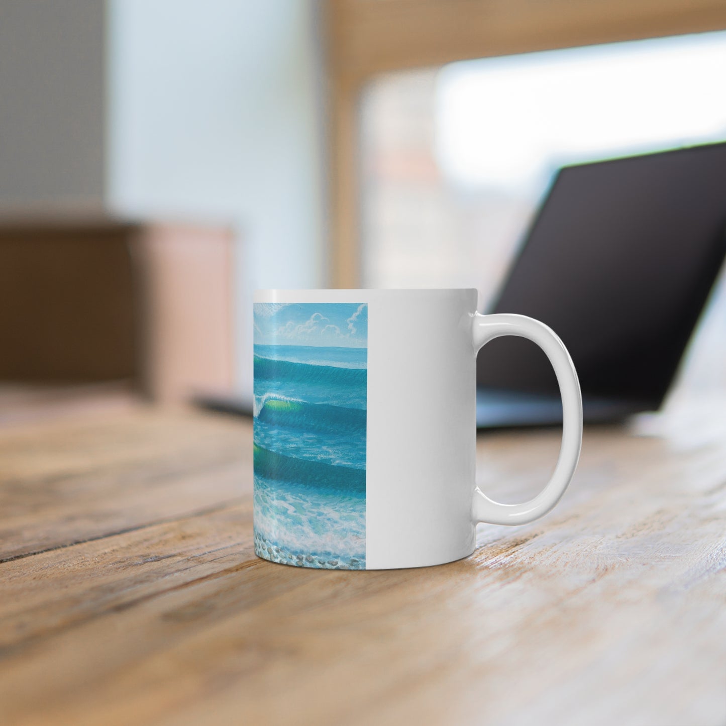 White Ceramic Mug, 11oz