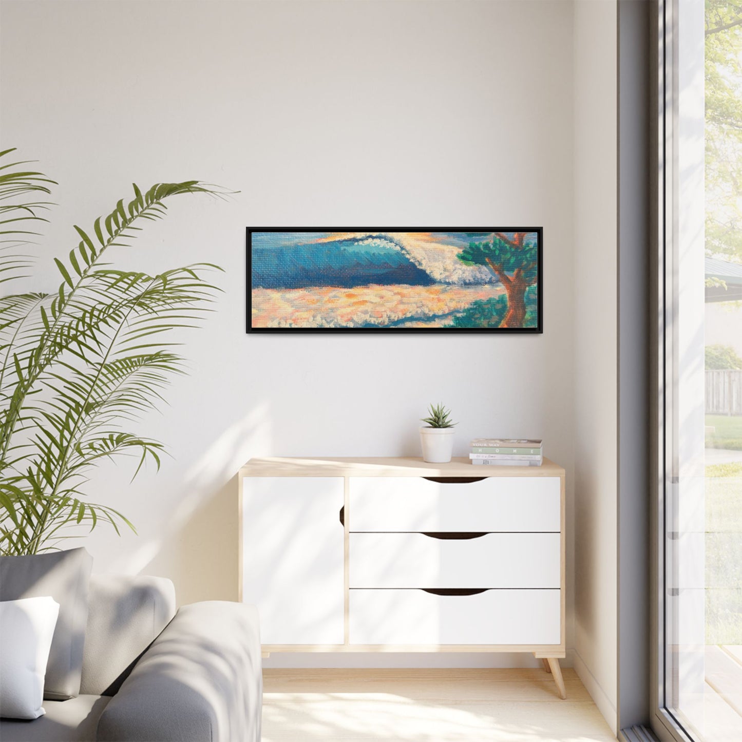 Matte Canvas, Framed (Multi-color)