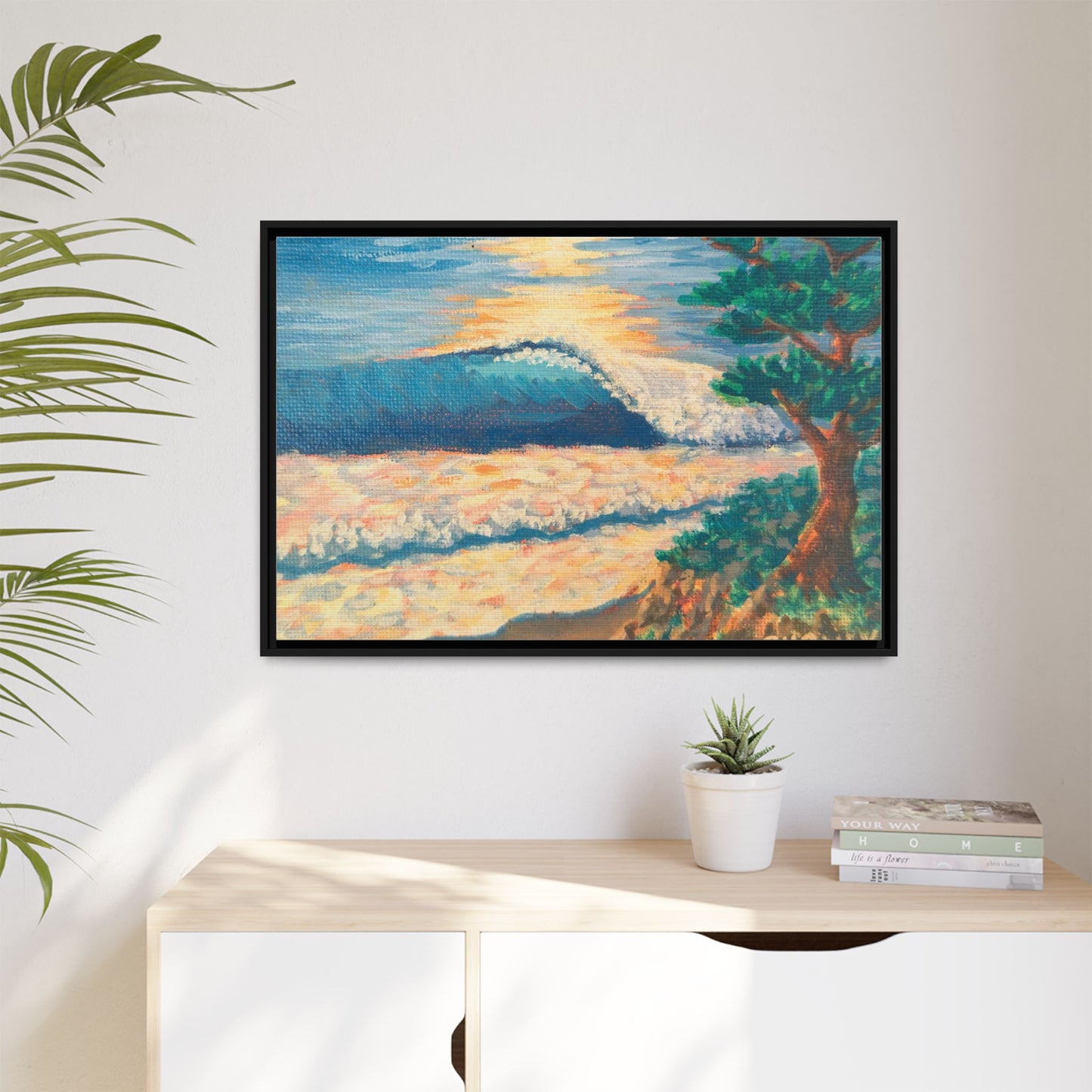 Matte Canvas, Framed (Multi-color)