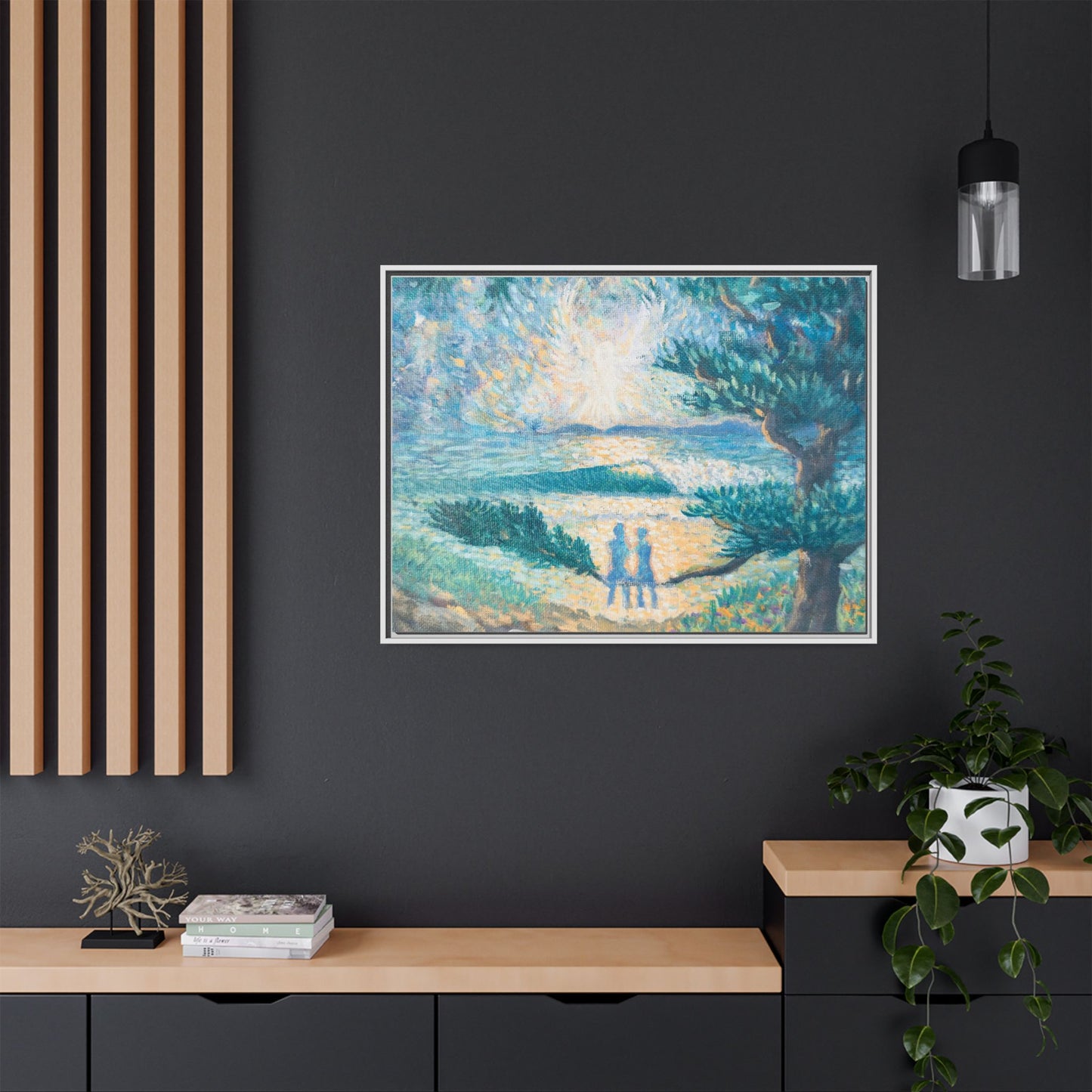Matte Canvas, Framed (Multi-color)