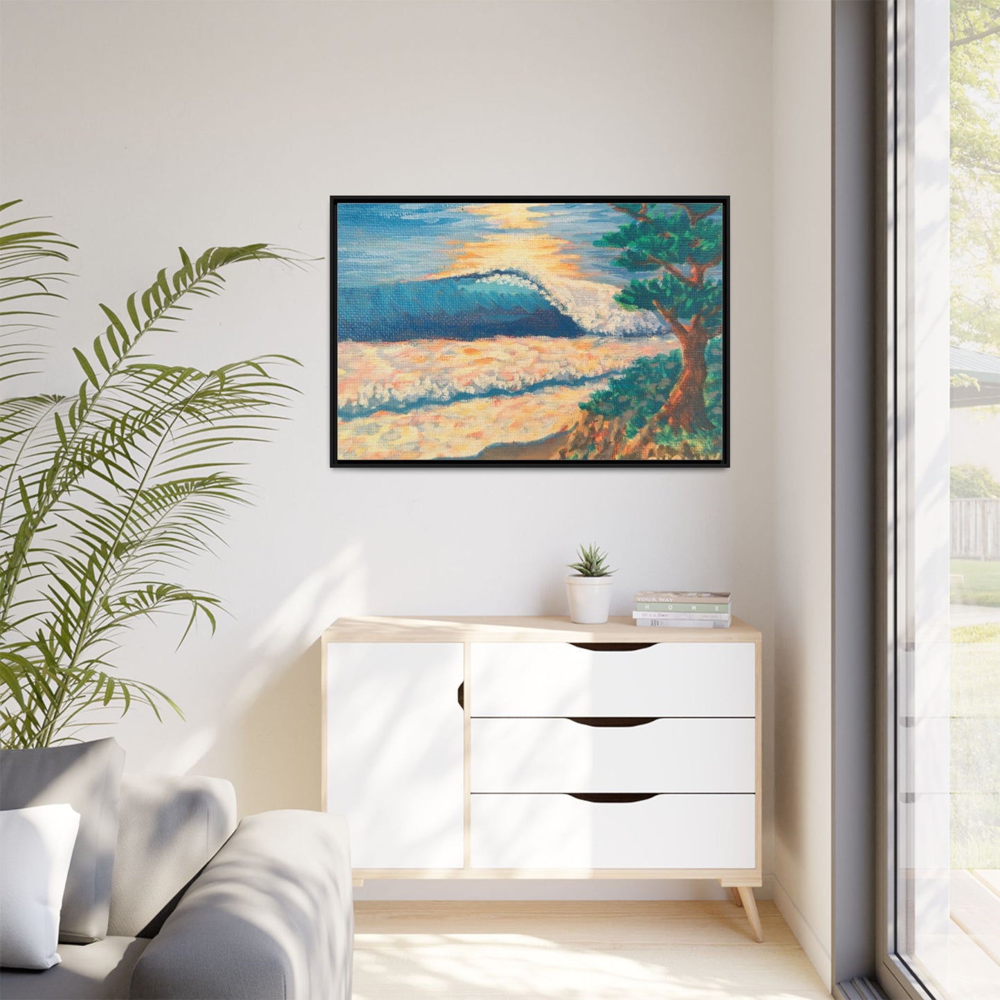 Matte Canvas, Framed (Multi-color)