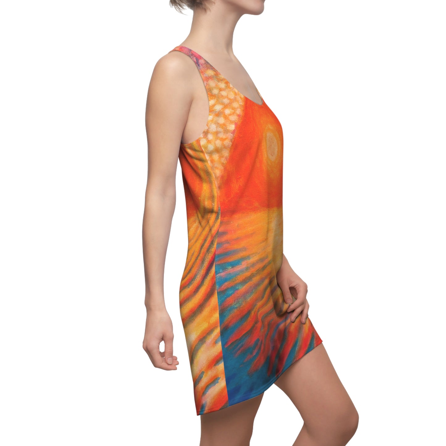 Women's Cut & Sew Racerback Dress (AOP)