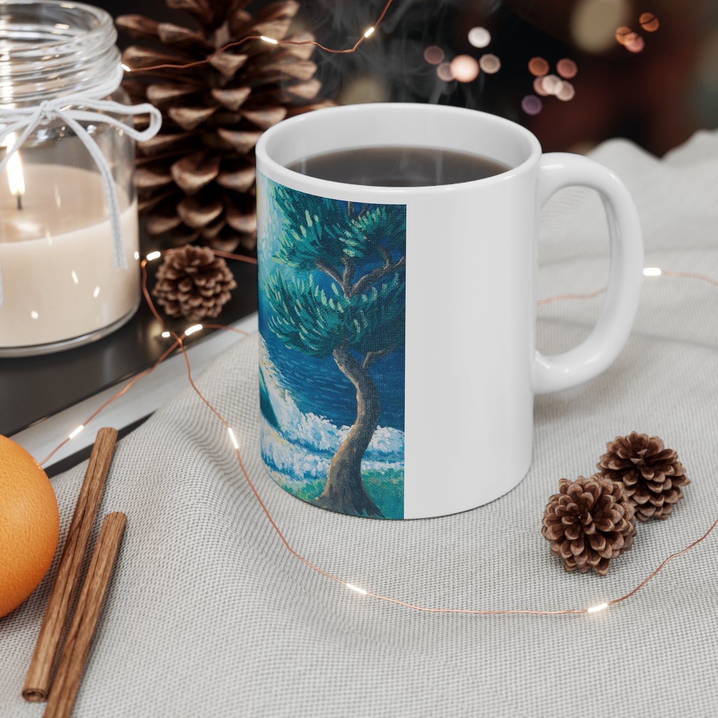 White Ceramic Mug, 11oz