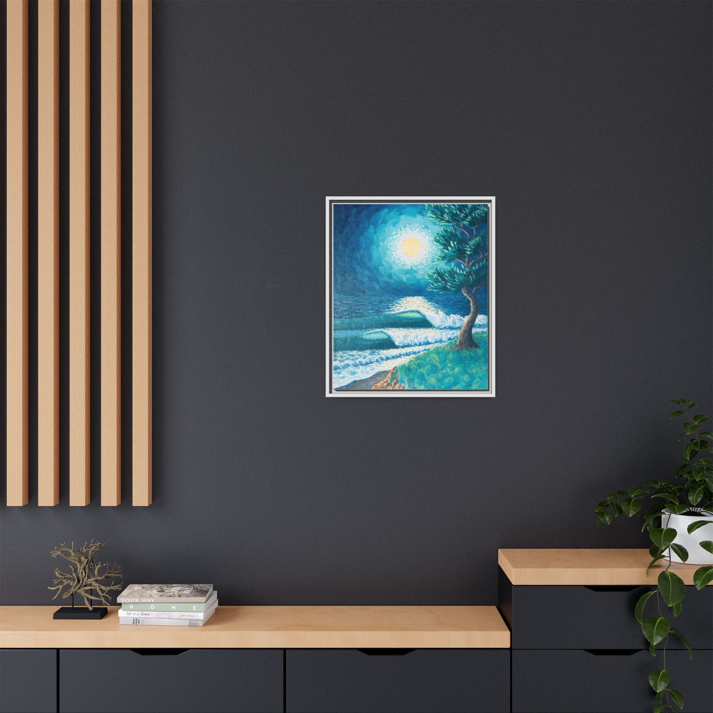 Matte Canvas, Framed (Multi-color)