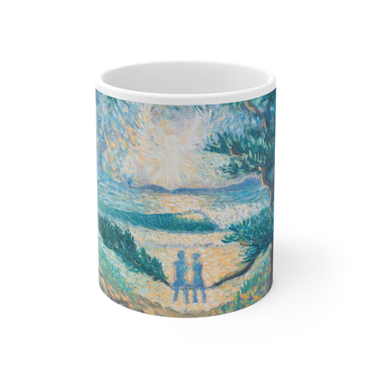 White Ceramic Mug, 11oz