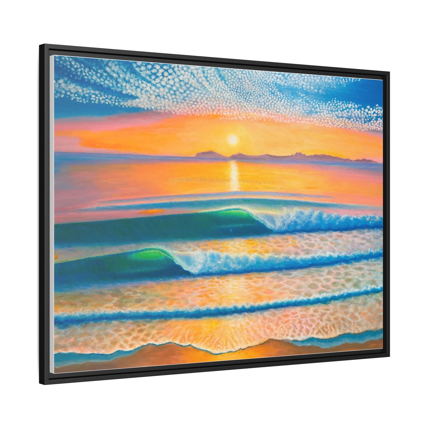 Matte Canvas, Thalia Street, Framed (Multi-color)