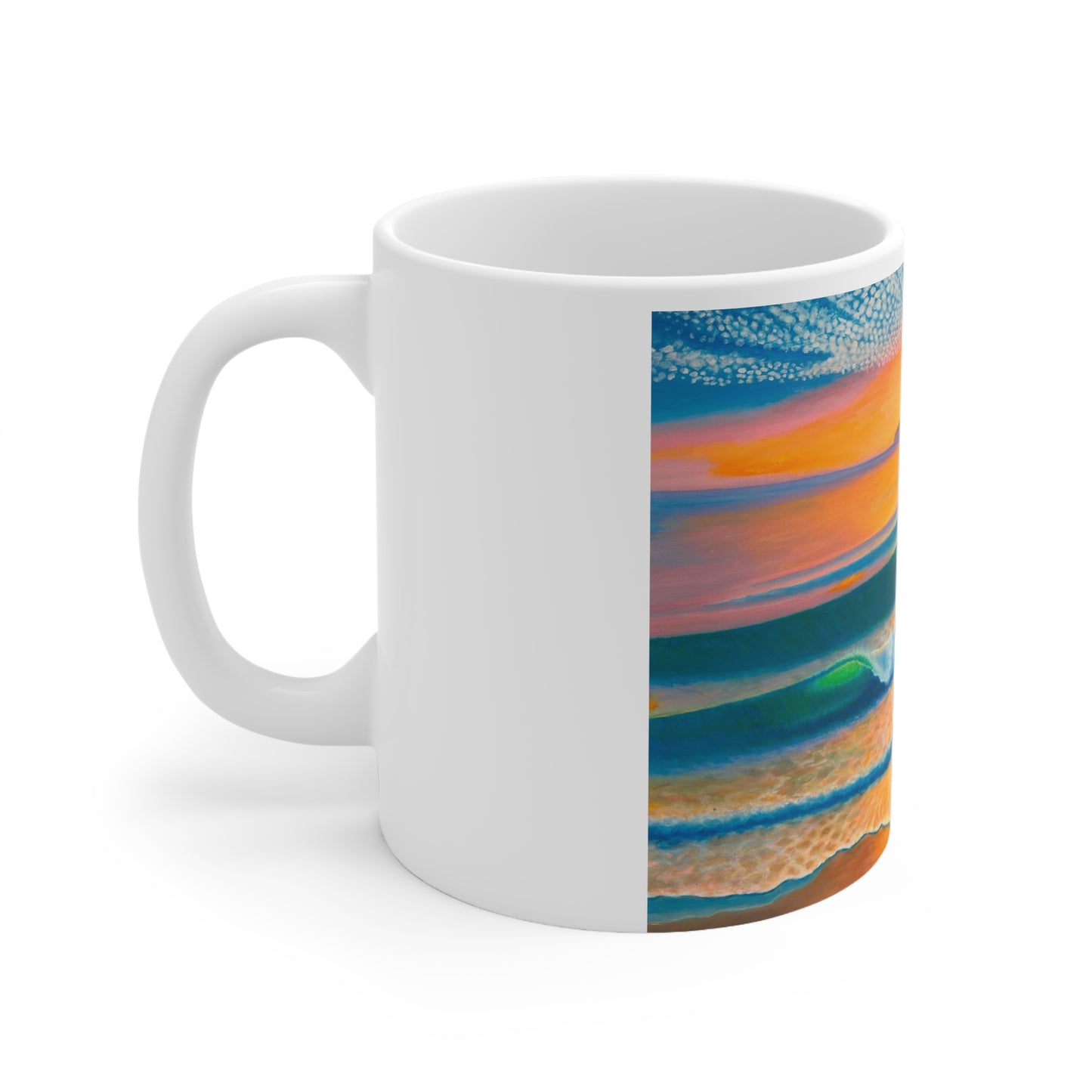 White Ceramic Mug, 11oz