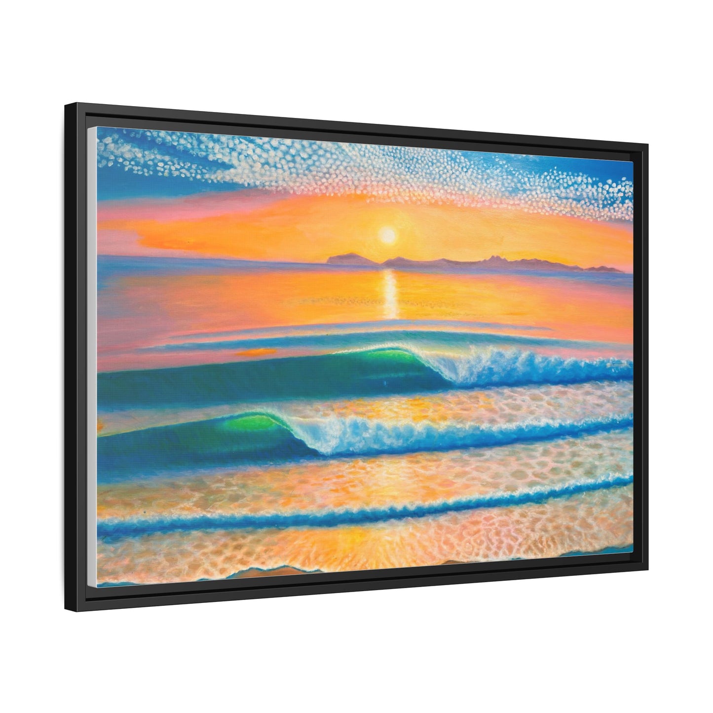 Matte Canvas, Thalia Street, Framed (Multi-color)