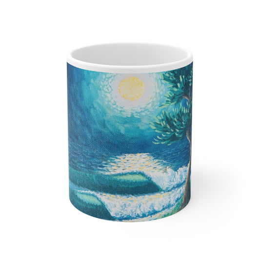 White Ceramic Mug, 11oz