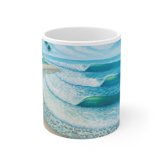 White Ceramic Mug, 11oz
