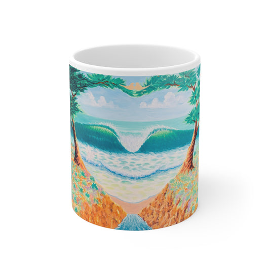 White Ceramic Mug, 11oz