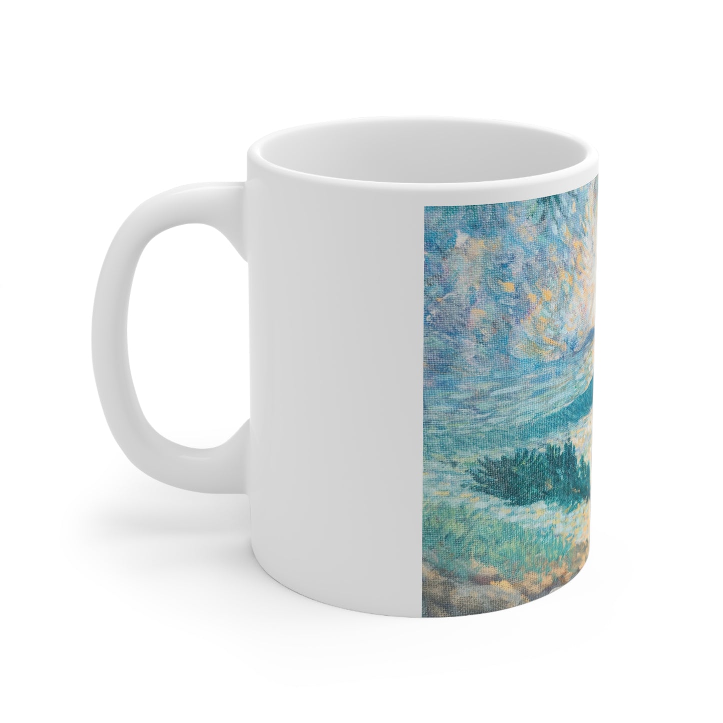 White Ceramic Mug, 11oz