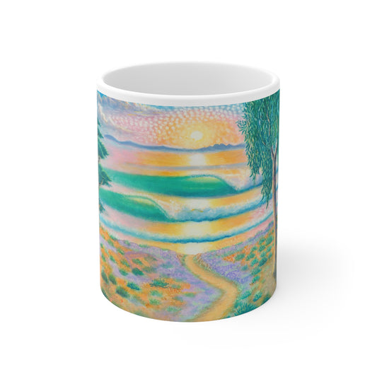 White Ceramic Mug, 11oz