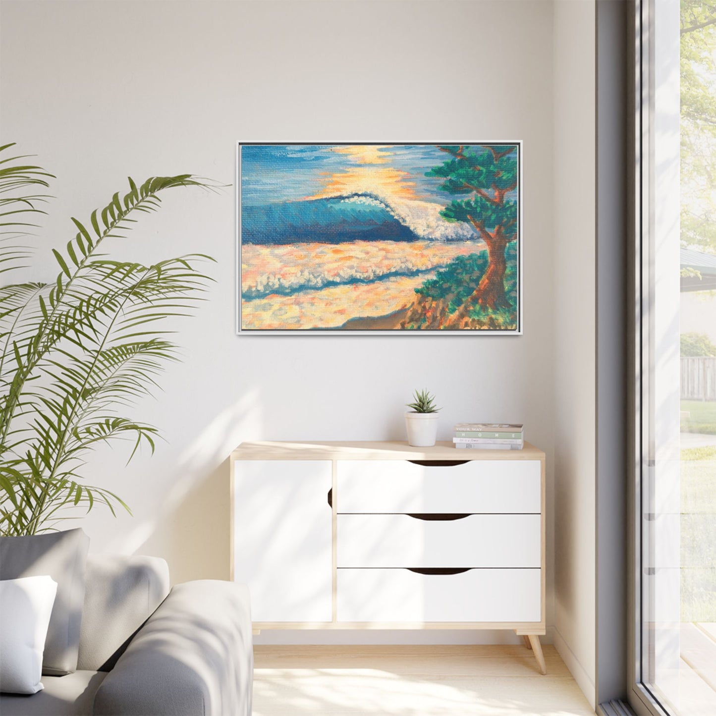 Matte Canvas, Framed (Multi-color)