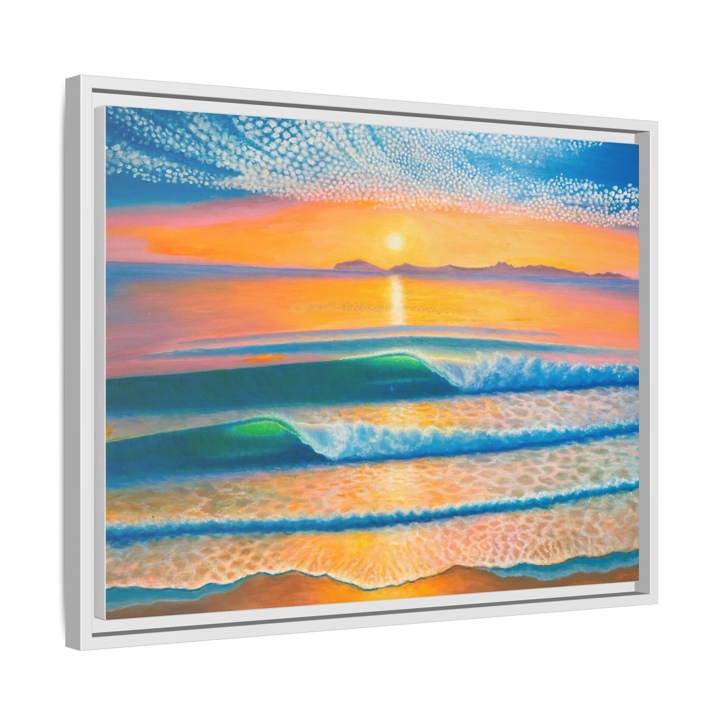 Matte Canvas, Thalia Street, Framed (Multi-color)