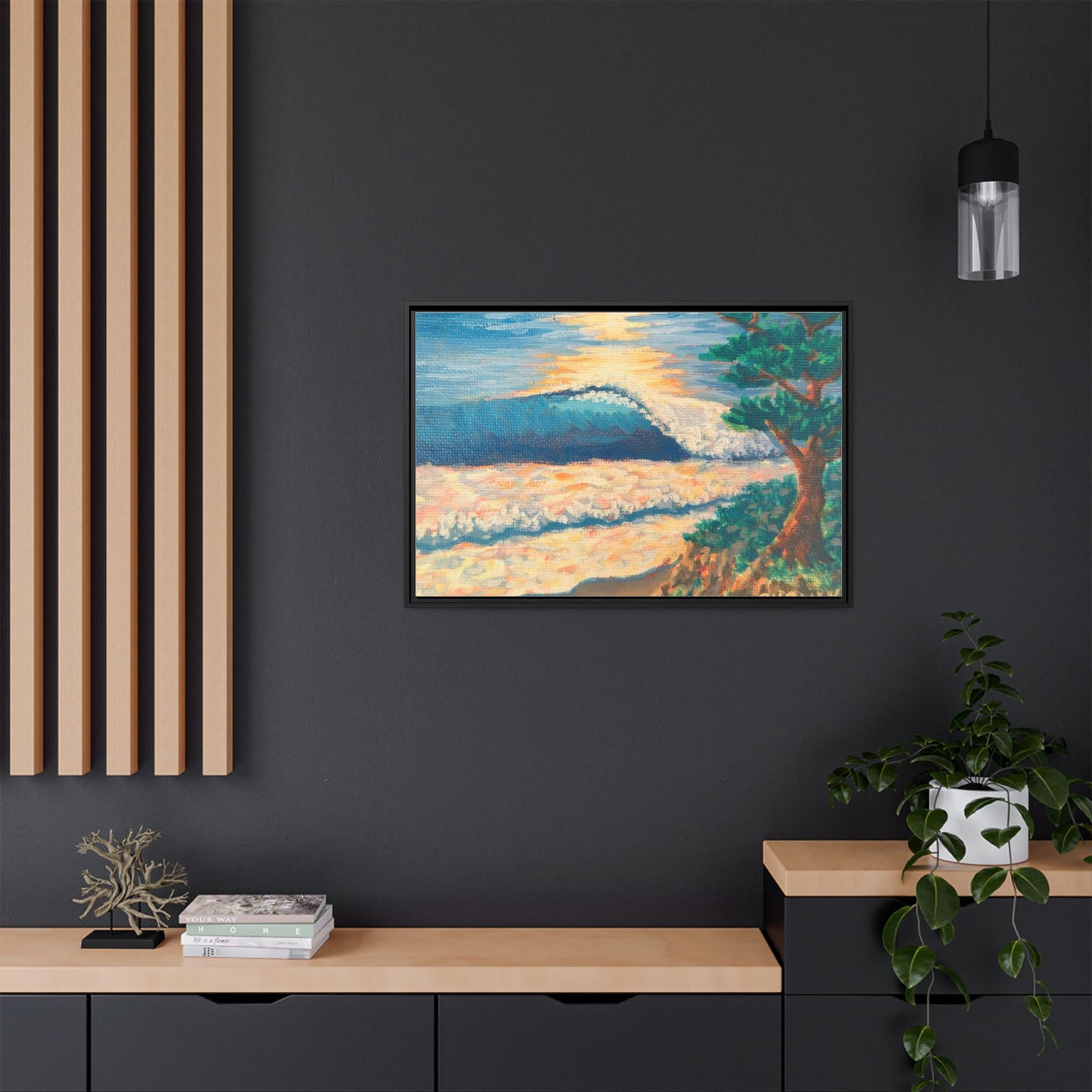 Matte Canvas, Framed (Multi-color)